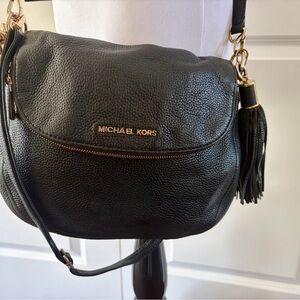 Michael Kors Black Bedford Leather Crossbody Bag